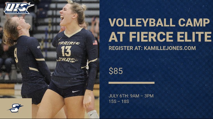 fierceelitevbc's tweet photo. Fierce Elite is excited to partner with University of Illinois Springfield (UIS) coaching staff for a one day camp this summer! Spots are limited, sign up today! https://t.co/jE7qyEMtZp
#prairiestars #befierce https://t.co/ghveKwUBGY