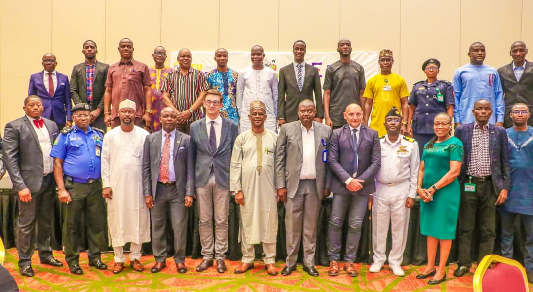 Beautiful closing of the <a href="/EUWeCAPS/">EU WeCAPS</a> project in #lagos today 😥Many thanks to <a href="/nigerianports/">Nigerian Ports</a> hosting. 4 years,  an inspiring journey improving port security &amp; safety in West &amp; Central Africa 🙏🙏 <a href="/EU_FPI/">EU Service for Foreign Policy Instruments 🌐</a> @CMR_EU <a href="/EU_Partnerships/">EU International Partnerships 🇪🇺</a> <a href="/expertisefrance/">Expertise France</a> <a href="/Enabel_Belgium/">Enabel</a> <a href="/PortofAntBruges/">Port of Antwerp-Bruges</a>