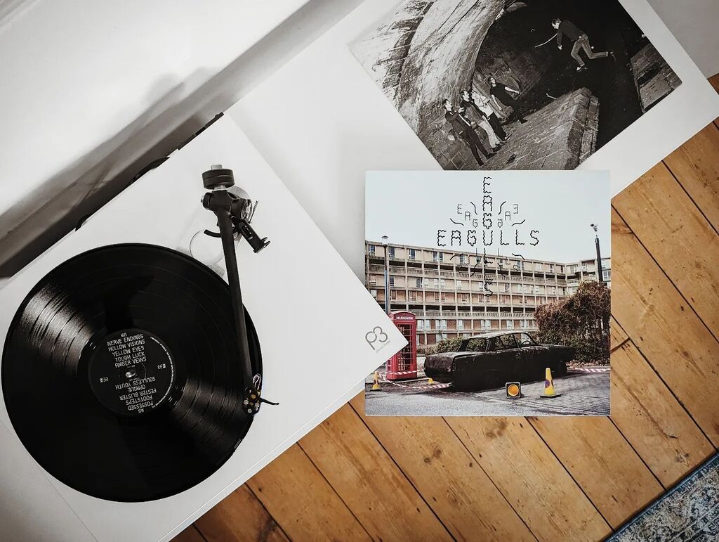 JayParmar's tweet photo. 'EAGULLS' (2014) by EAGULLS. So glad I thought to pull this one out today. It's been a few years but the ferocious angst-ridden energy of this album will never be quashed. Certainly one of the best (and loudest) modern post-punk albums in my consciousnes… https://t.co/Be3OMgKhNH https://t.co/8Q9ZK1RcM9