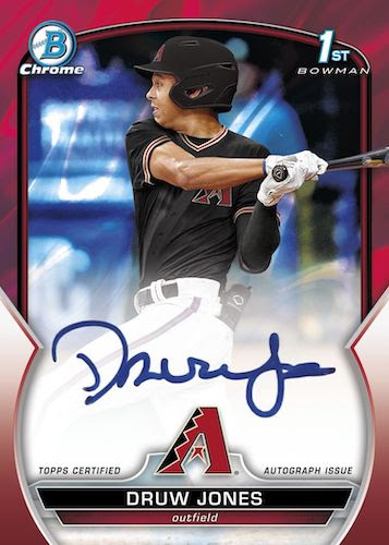 potes_cartes's tweet image. si la carte 1/1 Druw Jones Superfractor Auto de la série 2023 Bowman Baseball de chez @Topps  est découverte d’ici 30 jours, @dacardworld  offre $250k pour la récupérer
#Topps @dacardworld #toppsbowman #baseballcards