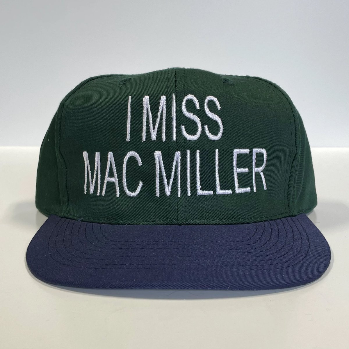 Macheadlyricism's tweet photo. GIVEAWAY ALERT: 

Teaming up with @Oldschoolhats to giveaway this hat to one follower who LIKES and RTs this post 

“I MISS MAC MILLER” 

Embroidered hat and more linked on his site below 👇 

Must be following @Macheadlyricism and @Oldschoolhats to win

https://t.co/QthqOamvkH https://t.co/P28jZDJOnC