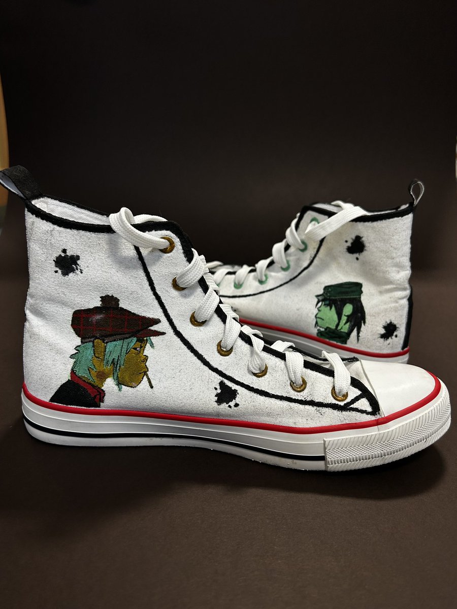 DuncanrigDET's tweet photo. Absolutely fantastic work produced by one of the S3s at Mr Twaddle’s custom shoe club. A time consuming process paying off! (1) https://t.co/LpQco7Zy8N