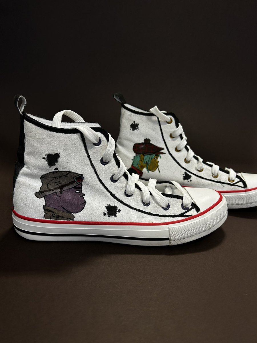 DuncanrigDET's tweet photo. Absolutely fantastic work produced by one of the S3s at Mr Twaddle’s custom shoe club. A time consuming process paying off! (1) https://t.co/LpQco7Zy8N