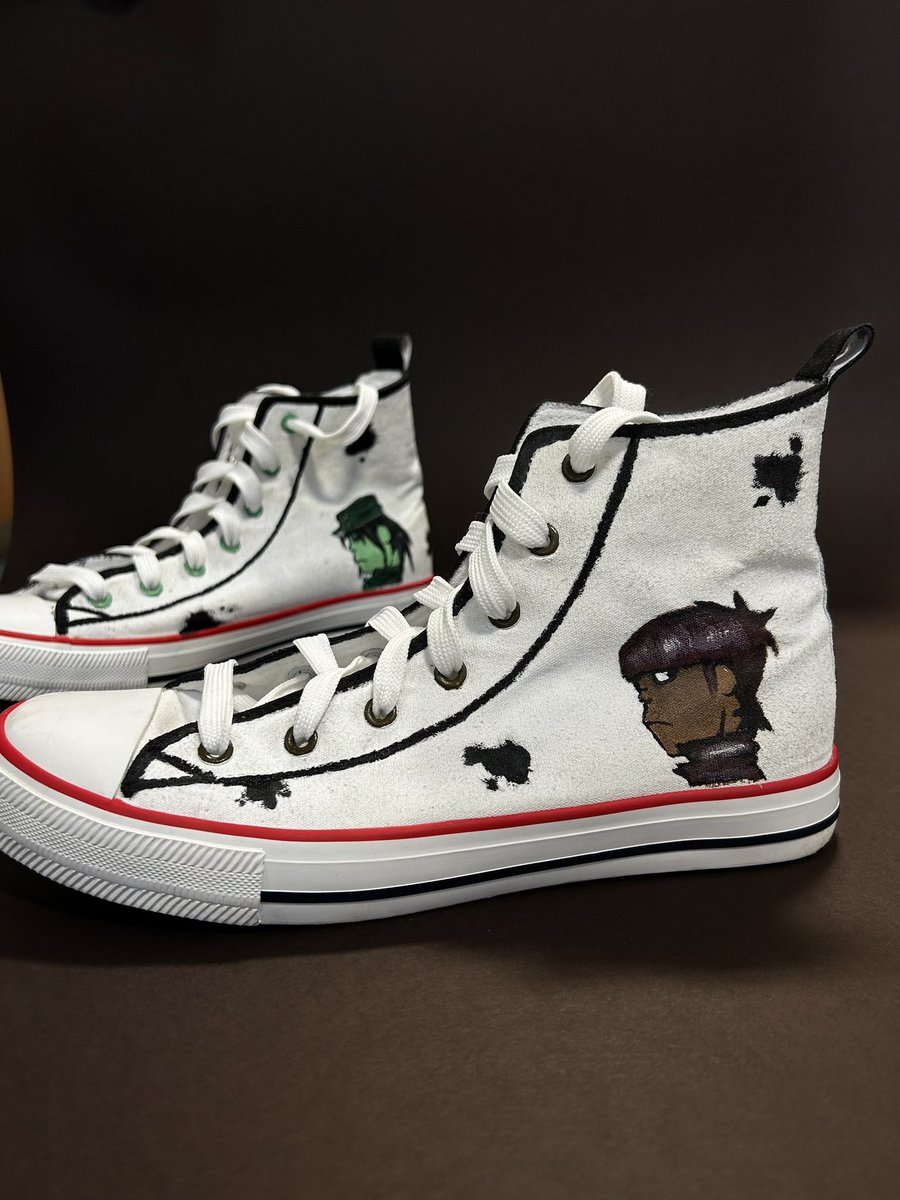 DuncanrigDET's tweet photo. Absolutely fantastic work produced by one of the S3s at Mr Twaddle’s custom shoe club. A time consuming process paying off! (1) https://t.co/LpQco7Zy8N