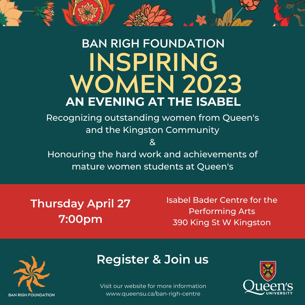 Didn't register? Don't worry...just come, and feel free to bring a friend! #ygk #queensu.ca