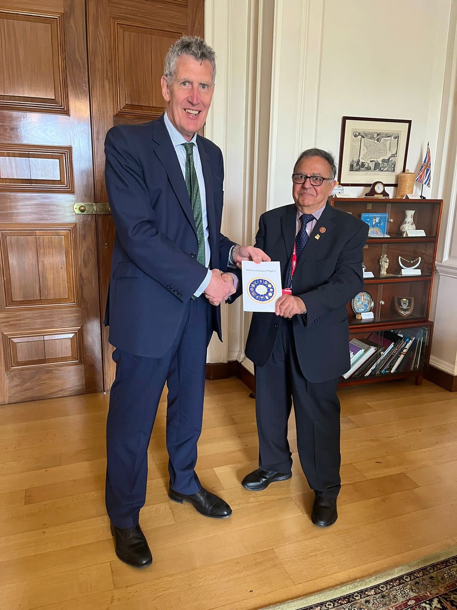 Today I was pleased to be presented with a copy of Universal Peace Prayers by Ravindran Nathwani and the Trustees of the Devon Faith and Belief Forum.