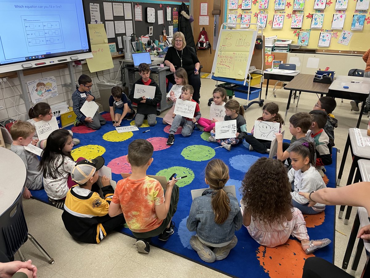 Kindergarten mathematicians showing their awesome math thoughts! <a href="/Killamnews/">Killam Elementary</a> <a href="/mdoconnell16/">Maureen O’Connell☮️</a> <a href="/_RPSchools/">Reading Public Schools</a> #ReadingSTEM