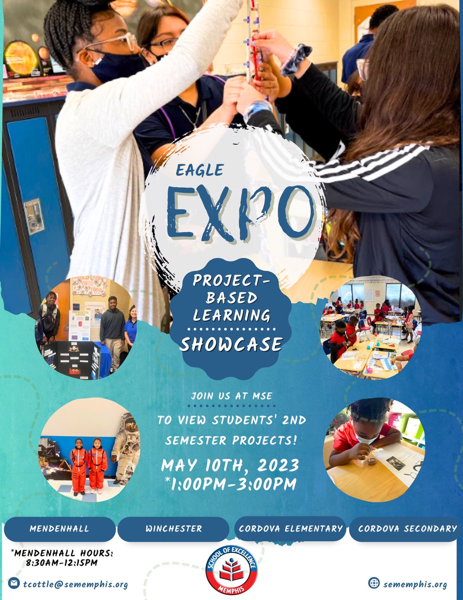 MSEWinchester's tweet photo. Stop by MSEW on May 10th to support our students in the Eagle Expo! They’ll be showcasing their second semester projects from 1:00pm-3:00pm. Hoping to see you there! https://t.co/N9IPhl9fCI
