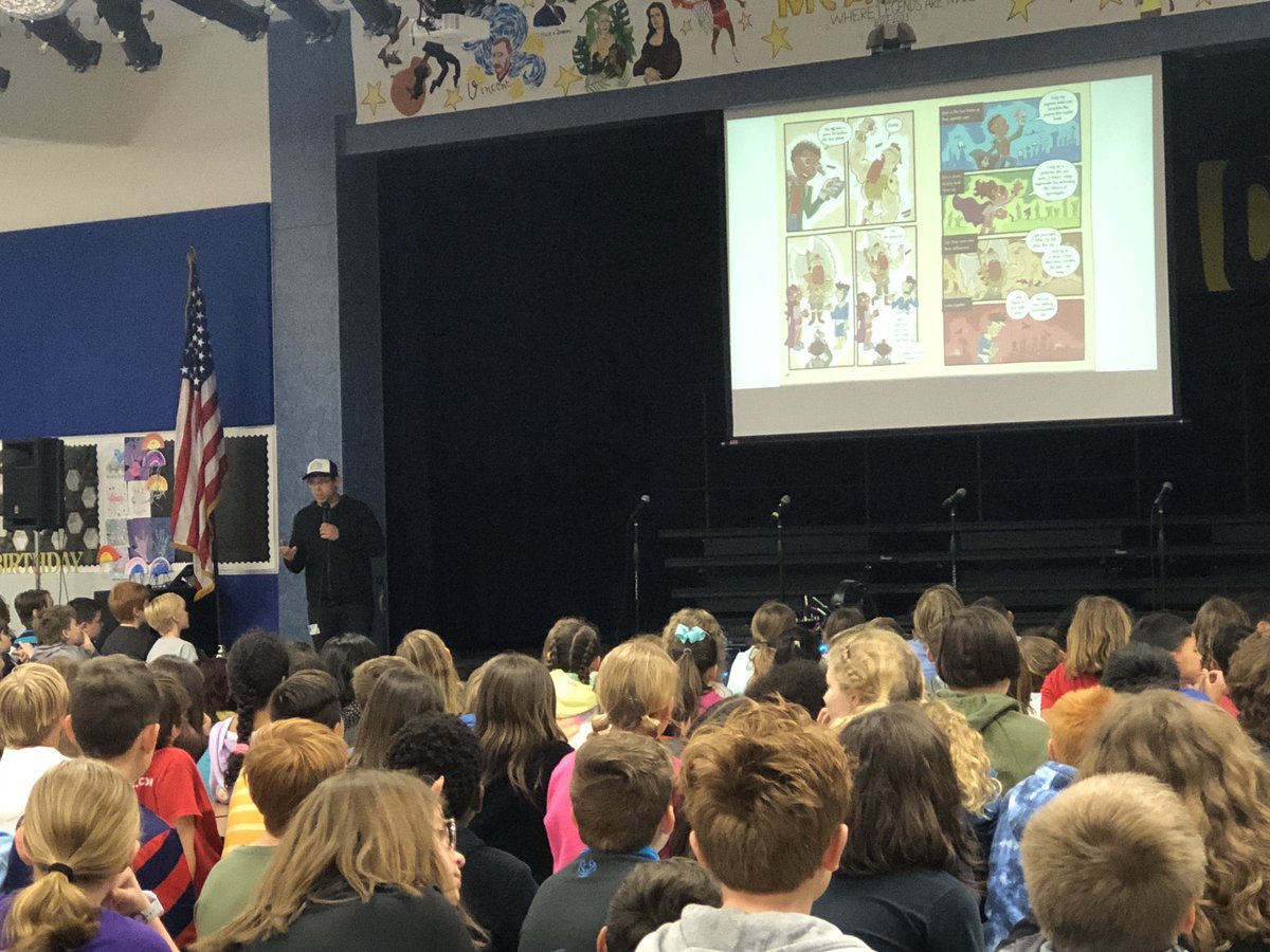 Our @HV_Vikings are so pumped to see author, Max Brallier, this afternoon with @McAHighlander and #HeritageHawks @maxsont. Thanks for the invite! 😁 #OneLISD #LifeisGoodatHVE @MrsDuermeyer @MsDuvak