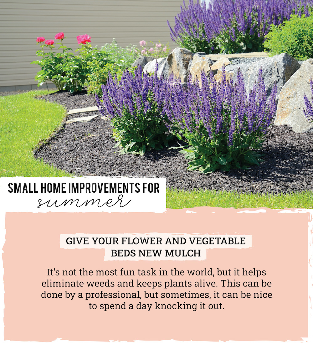 Adding mulch to your flowers and vegetables not only looks great, it keeps them healthy, too.
Carmen Anthony, Realtor®   
Rose & Womble Realty Co.
757-995-3463 
Licensed in VA

#roseandwomble #heartandhome #chesapeakerealestate #realestate #virginiabeachrealestate