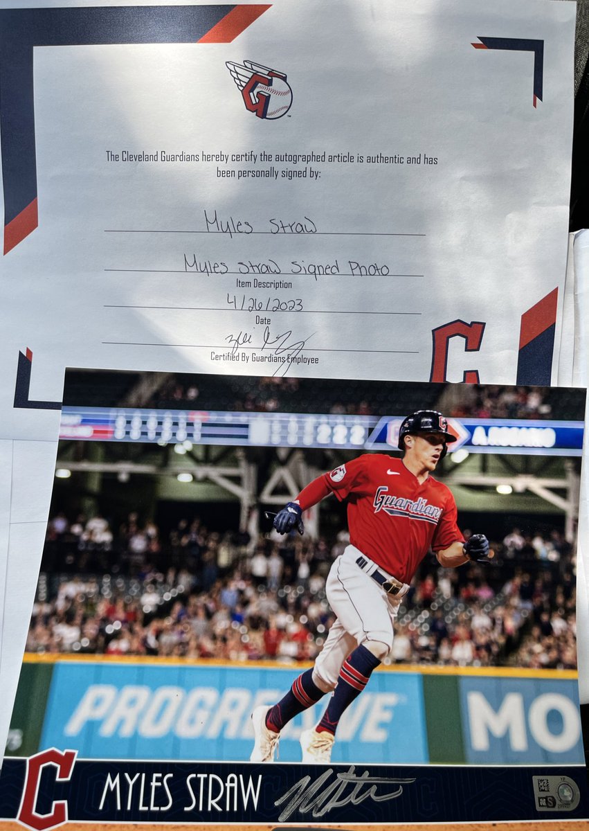 Thank you Cleveland Guardians and Gold Glove awardee Myles Straw for the Magical raffle item for 2023 BASB Spring Fling Reverse Raffle. 

#GoMagics #GivingForward. #NeedATicket https://t.co/Mhx0DzVOP6