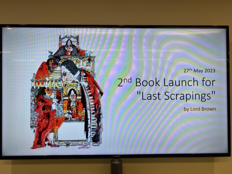 Lord Brown's book launch and Denise Stephens enjoys chatting to Lord Brown, who remembers Shoosmiths and Harrison,  the roots of <a href="/Shoosmiths/">Shoosmiths</a> @ShoosmithsSI