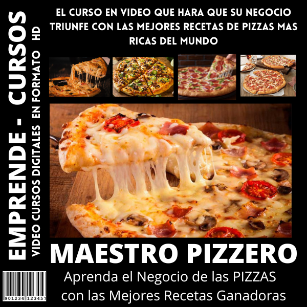 CURSO MAESTRO PIZZERO
Aprende una gran variedad de Recetas Pizzeras
En este curso de elaboración de pizzas, aprenderás a preparar el ingrediente más importante de la pizza: la masa. que es la clave.
go.hotmart.com/S82352019D