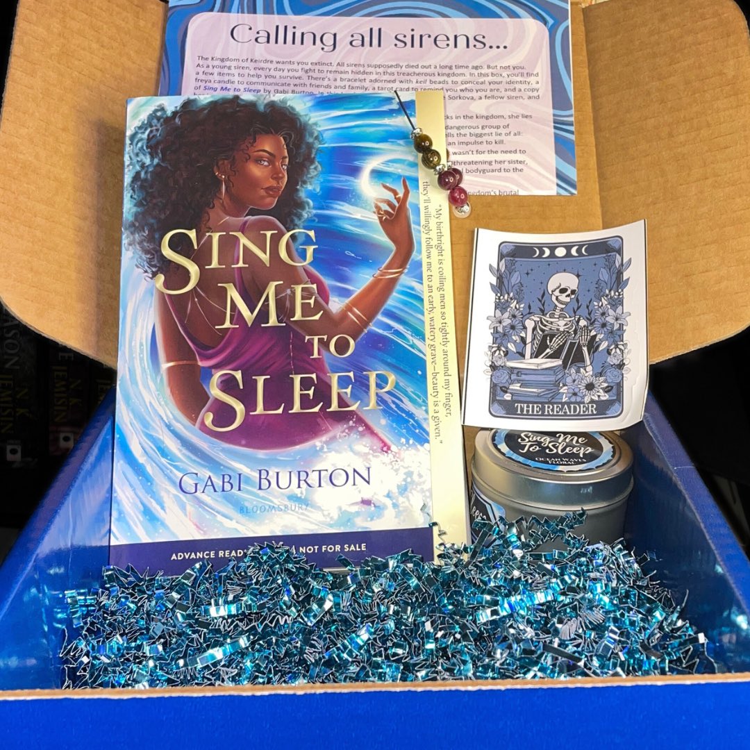 query_queen339's tweet photo. SING ME TO SLEEP BOX GIVEAWAY!

My publisher sent me these absolutely lovely ARC boxes to giveaway 😍

To enter:
🧜🏿‍♀️ Follow
🧜🏿‍♀️ RT
🧜🏿‍♀️ Tag a friend
(For a bonus entry, comment a book by a BIPOC author you read recently and enjoyed!) https://t.co/AU3Oz7anNQ