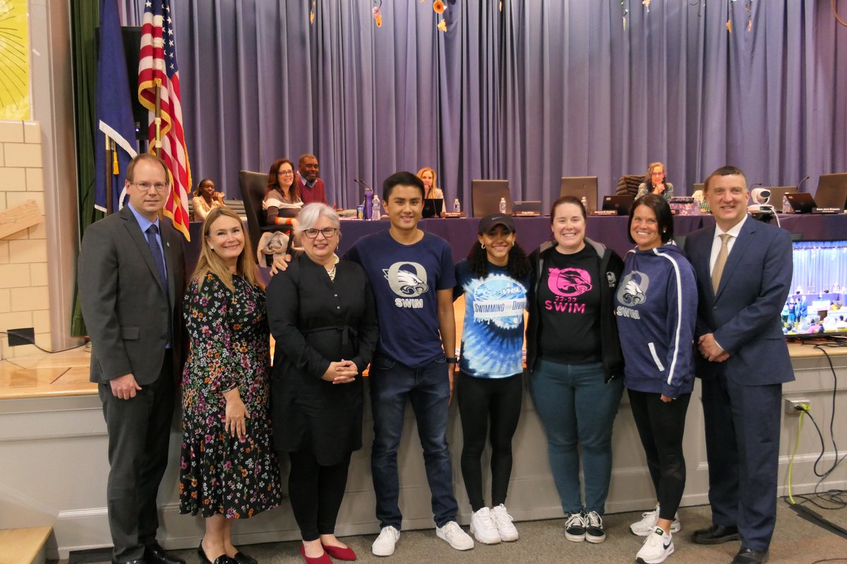 mymcpsva's tweet photo. The following Superintendent's Announcements and Spotlights took place at the April 25, 2023: @MymcpsvaPreK overview, Mayfield student highlighted for football accomplishments and @OneOsbourn Swim and Wrestling Teams. https://t.co/O0uHPYNK9l