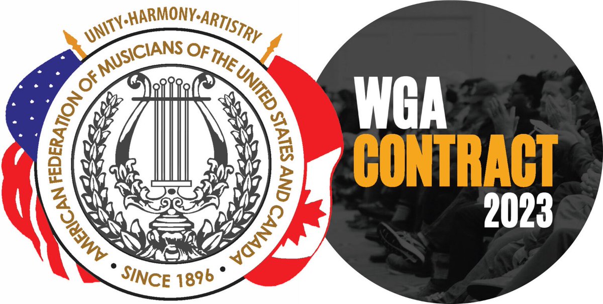 NRMA298's tweet photo. RT@The_AFM AFM has joined @sagaftra, @directorsguild, and @IATSE in support of the @WGAEast &amp; @WGAWest and their ongoing negotiations for a new film and TV #WGAcontract #1u 

https://t.co/NdxMBXOvpH https://t.co/9kq8XDHZhU