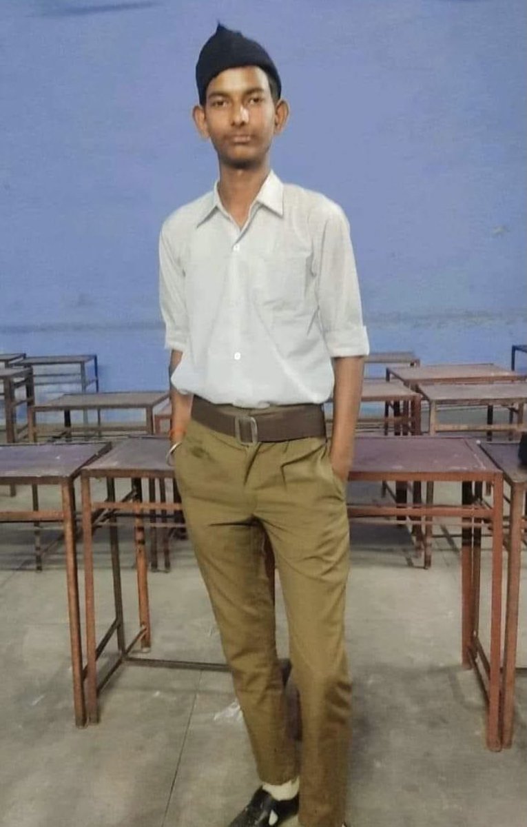 VlKAS_PR0NAM0's tweet photo. Shubh Chapra from  Student of Saraswati Vidya Mandir, run by RSS got first position in the state by scoring 97.80% marks in the Uttar Pradesh Secondary Education Council Intermediate examination.

While the eco system is busy highlighting Tabassum who wants to get to a position where she can support wearing Hijab ,no one is taking about this wonder kid from RSS🔥