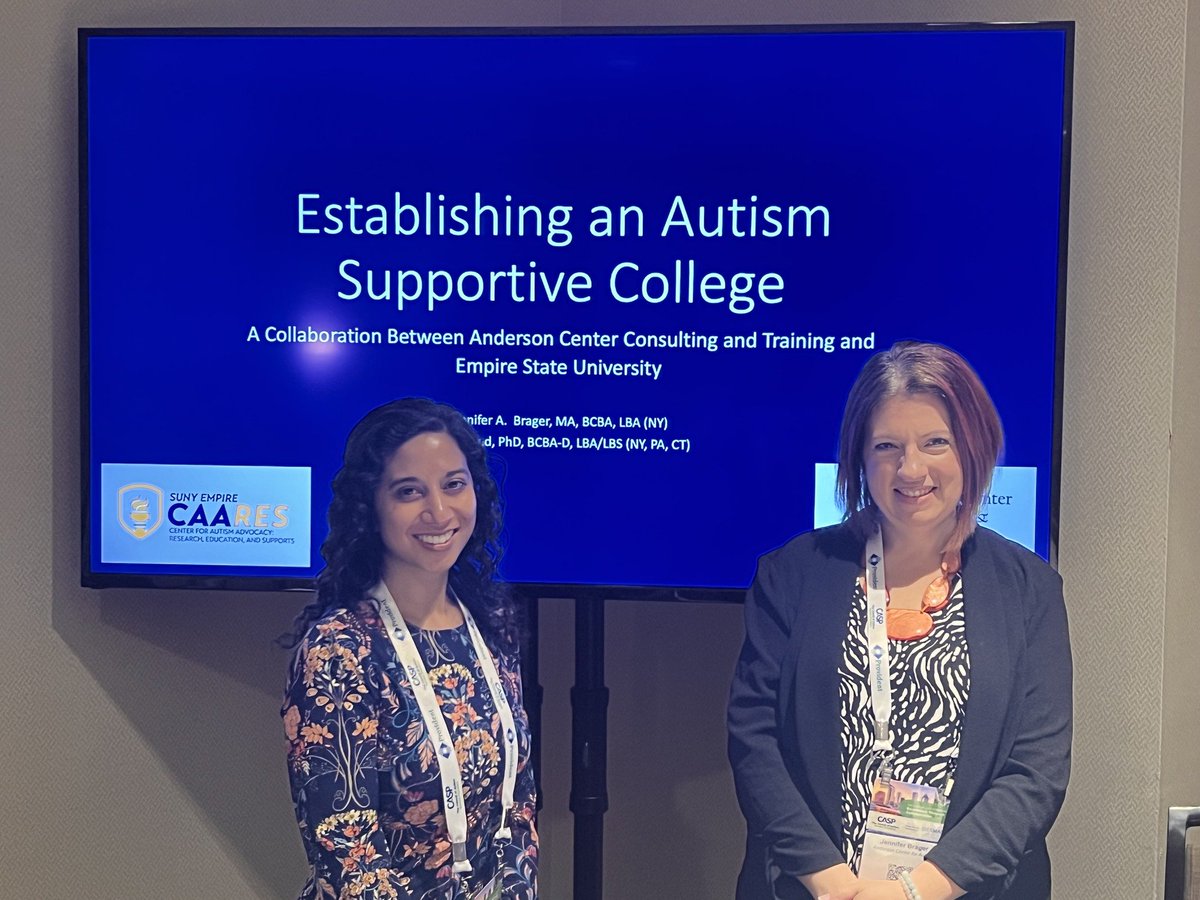AndersonAutism's tweet image. Anderson team members attended and presented at the @CASProviders 2023 Annual Conference this week! Thank you to our wonderful presenters from ACA - Amanda A., Tina C., Jennifer B., and Noor S. #CASP #CouncilofAutismServiceProviders #Presentation #AutismSupportiveCollege #Autism