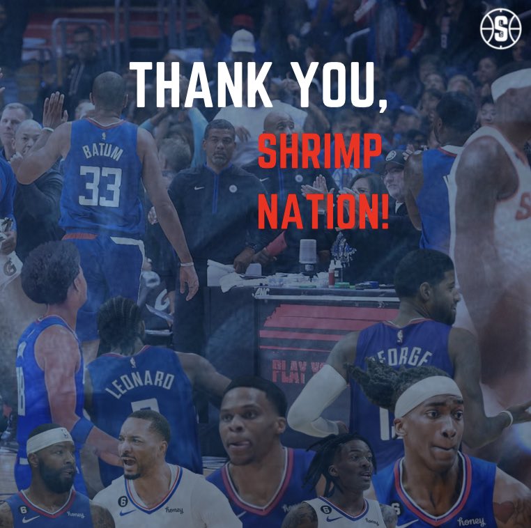Thank you, #ShrimpNation ❤️💙