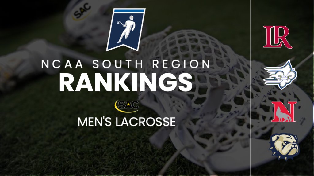 SAC_Athletics's tweet photo. ๐ฅ Four SAC Schools Ranked in NCAA Men's Lacrosse South Region
https://t.co/ixybo2r8a6
#MakeSACYours #SACMLAX https://t.co/fH25UM4vx3