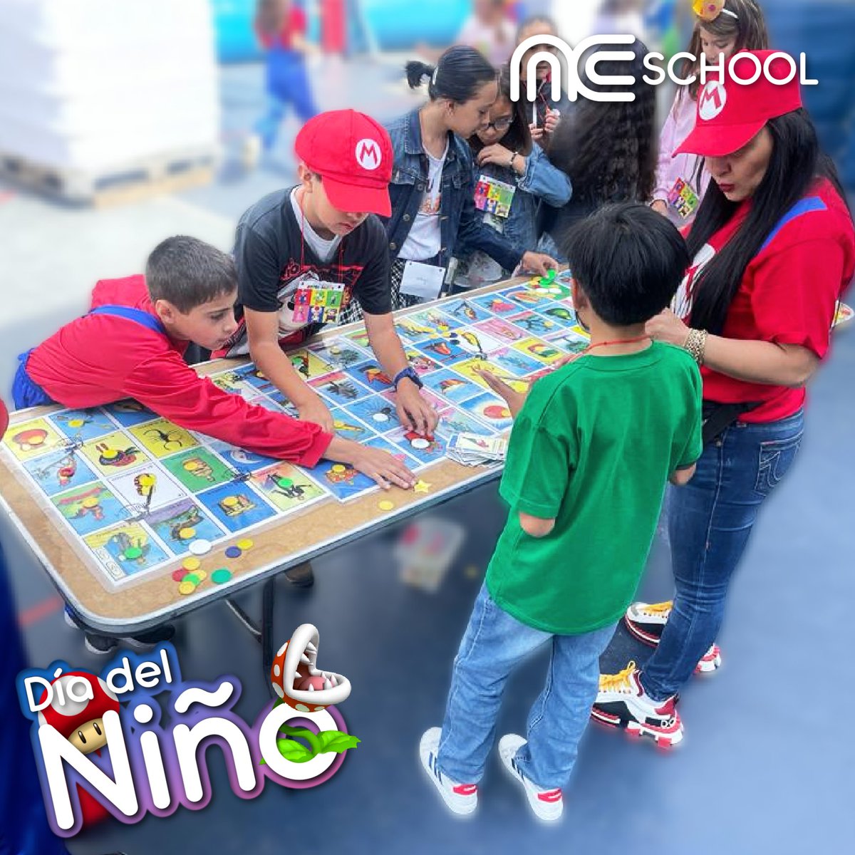 ncschoolcdmx's tweet photo. NC School CDMX:
¡Feliz día del niño! 🎉👦👧
Celebrando al estilo de Mario 🍄👑
¿Quién quiere brincar arriba de un Koopa Troopa o un viaje en Kart? 🚗💨
¡Que empiece la diversión! 🕹️🎮
#NCschool #DiaDelNiño #MarioStyle https://t.co/fBK0kmHvO9