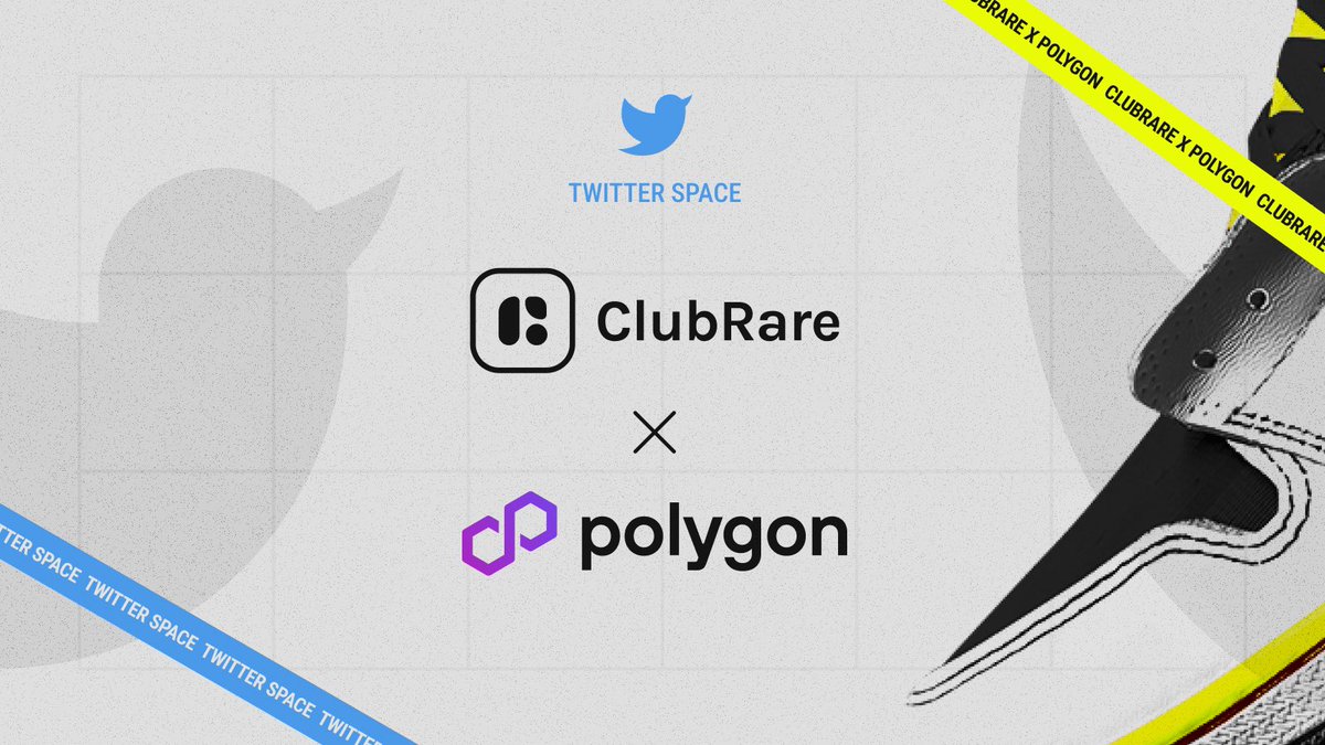 creatorscoms's tweet photo. Hey #ClubRare fam!🔥

We're hosting a Twitter Spaces event with @0xPolygonLabs!🚀

Join us for a dynamic convo on the latest in social e-commerce and the game changing impact of blockchain technology 

RSVP: https://t.co/p3Gf5oJdu8
#onPolygon #ClubRare https://t.co/2e3SgTk7Dh