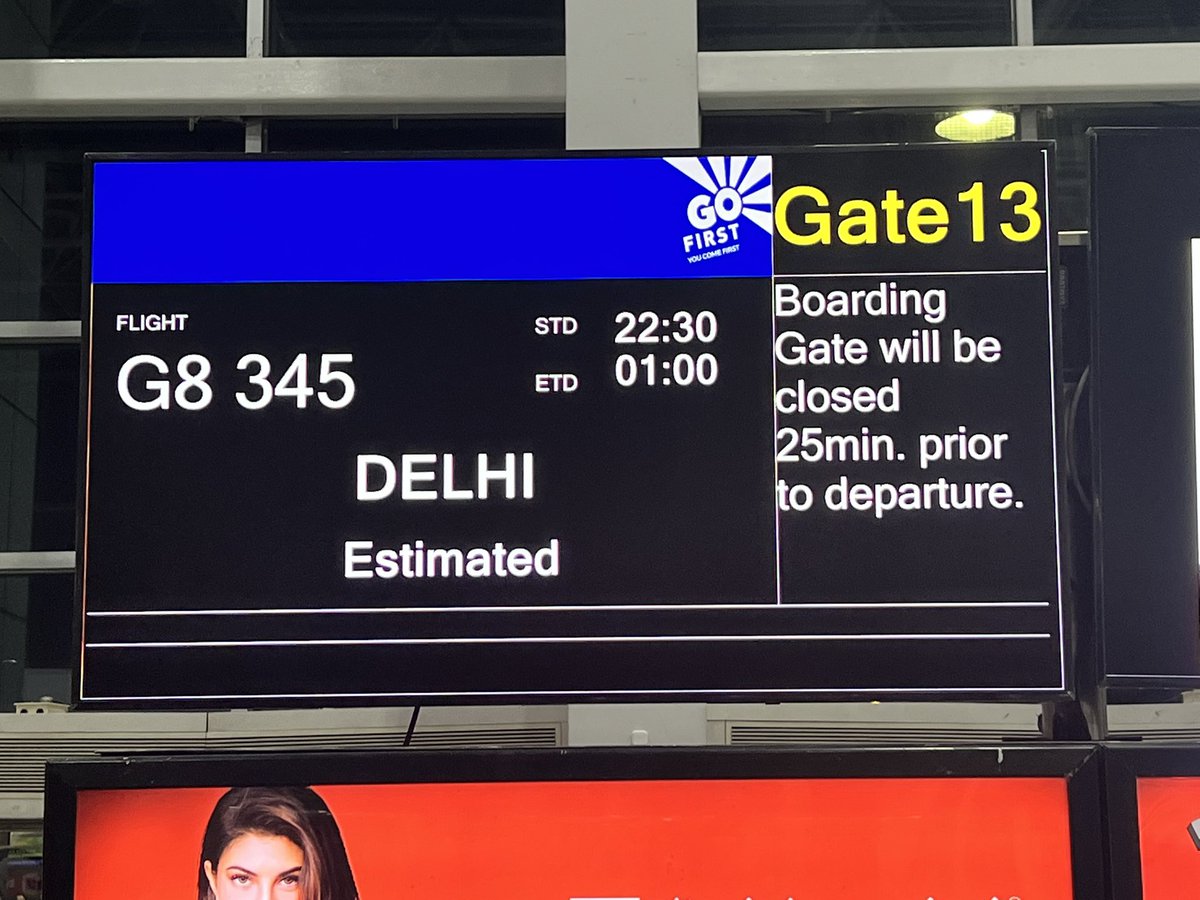 rasheed__3's tweet photo. @GoFirstairways Why are all #GoAir flights delayed from Mumbai ? To Ahmedabad , Goa, Delhi,Benglaru, and many more flights delayed.
#flightsdelayed #GoAir #GoFirst https://t.co/8oJ9sRRbSm