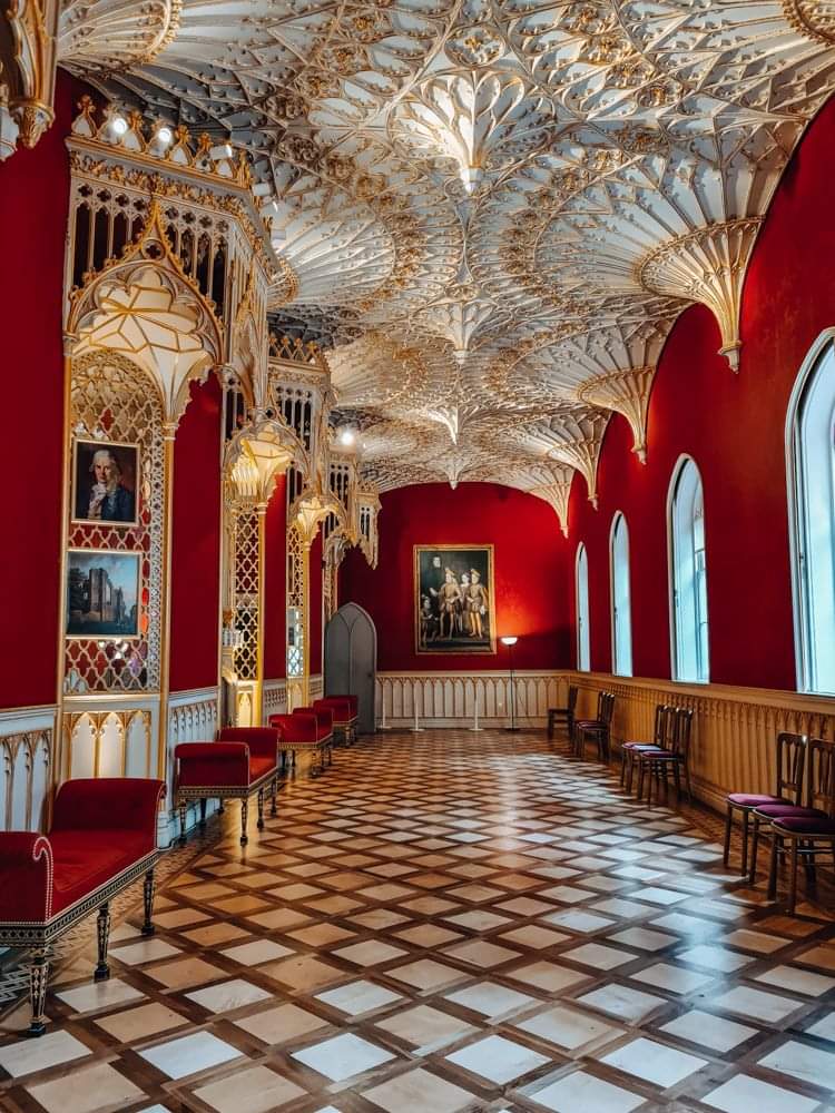 Ah! where is now my peaceful cot?
And where my happy home?
Far distant from that cherished spot,
In banishment, I roam.
-Mary Anne Holmes
1773–1805
#culture
Gothic revival #architecture 
Strawberry Hill Castle 
#London Borough of Richmond
Created by Walpole Horace, 18th century.