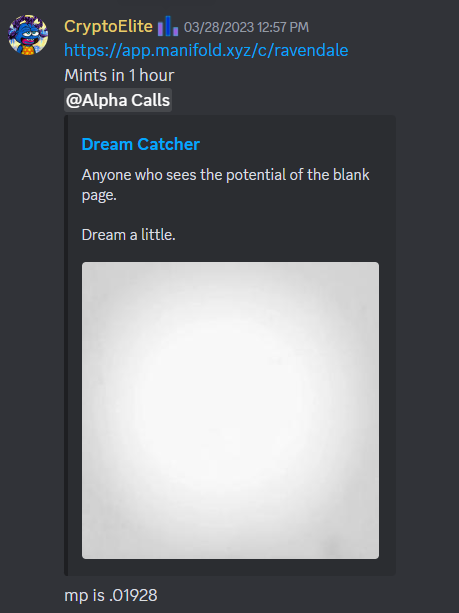 ashrobin's tweet photo. That moment when @Crypto_Elite1 pinged @kantolabs about Ravendale as it was minting at 0.01928 and now it's at 1.09 ETH floor

Doesn't matter what the market is we're still crushing it

If you want to join an active group that is always working here ya go https://t.co/YR4wMjhog4 https://t.co/hHKe1DKzPp