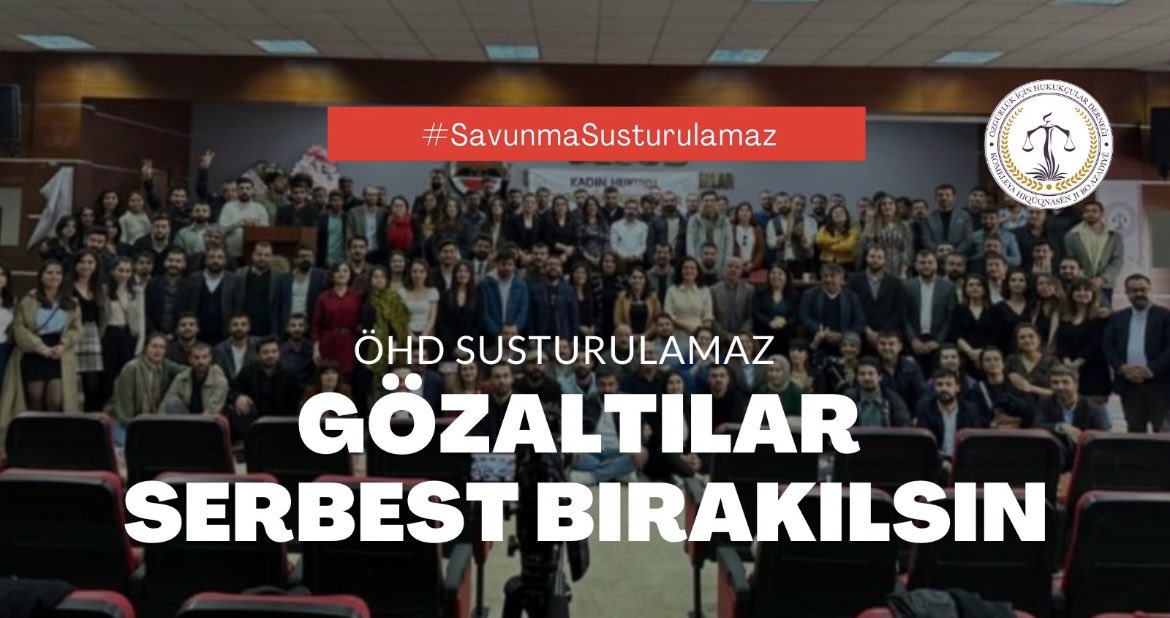 s_celikkaleli's tweet photo. İktidar bloğunun talimatıyla derneğimize , arkadaşlarımıza ve özgür basına yönelik başlatılan soruşturma ve gözaltı operasyonu bizleri yıldıramaz. @ohdgenelmerkez
#SavunmaSusturulamaz https://t.co/fplDDDagMR