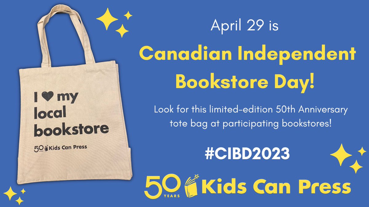This Saturday is Canadian Independent Bookstore Day! Enjoy this annual day when readers come together to celebrate indie bookstores across Canada.  #CIBD2023 @‌cibabooks