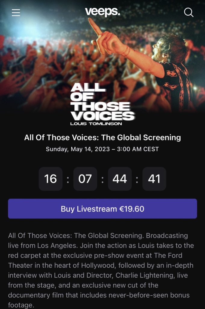 LTHSOURCE's tweet photo. 🍿| GIVEAWAY ! 

We are giving away a ticket for Louis’ global streaming session of #AllOfThoseVoices on @veeps ! 

To participate : 
👉🏻 Follow us
👉🏻 RT this tweet 
👉🏻 Tag a friend ! 

Lucky draw tomorrow 28/04! 🍀 https://t.co/oxzbVrPNUr