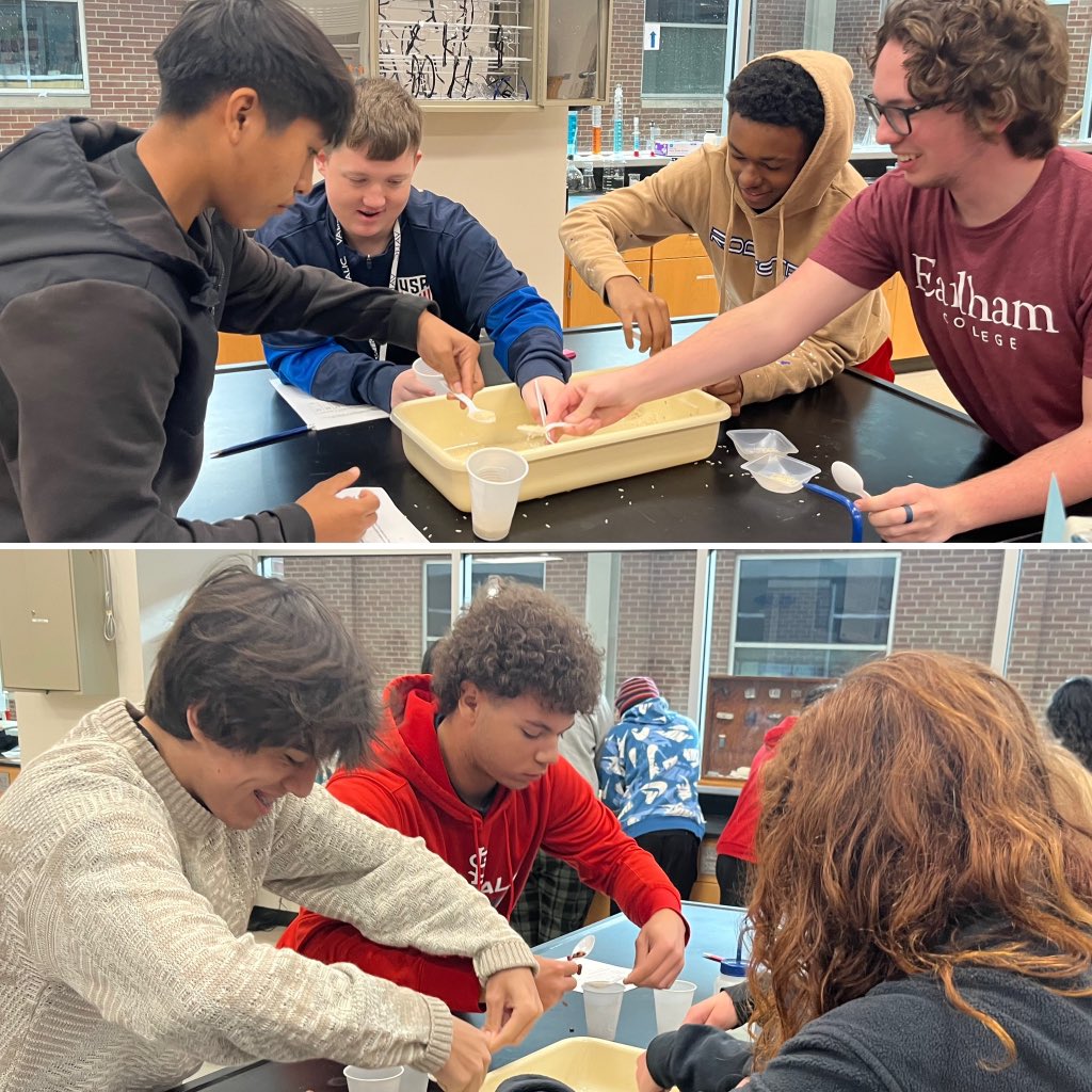 Students simulated natural selection by modeling how different beak types effect survival and reproduction in different environments. Later, they’ll learn about how the finches on the Galápagos Islands experienced this same phenomena that led to speciation.