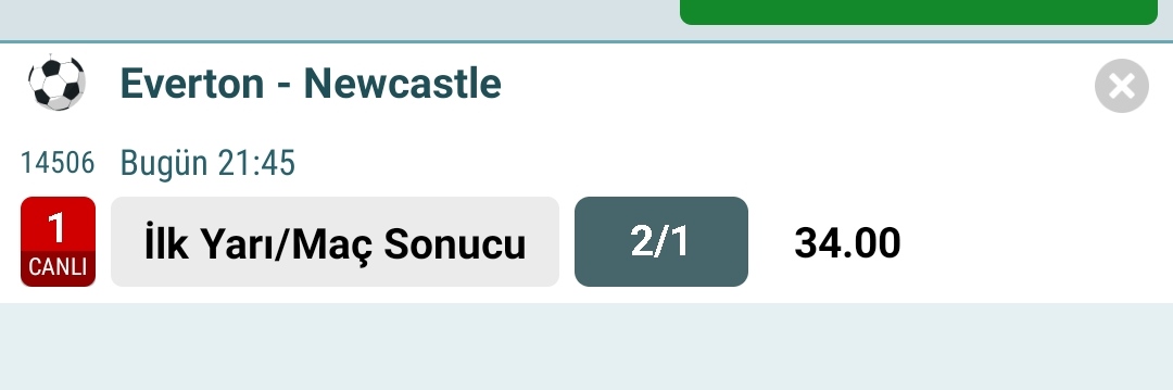 İngiltere 🏴󠁧󠁢󠁥󠁮󠁧󠁿 Premier Lig 🏆
🕒 21:45 Yetişin Dostlar hızlı olun
Bol Şans ⚽ 🥅 ☘️
@scoreleo10