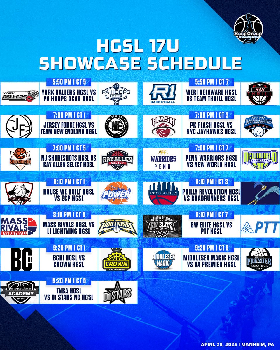 HGSL showcase schedule at Spring Jam Fest <a href="/HGSL_HoopGroup/">HGSL</a>
