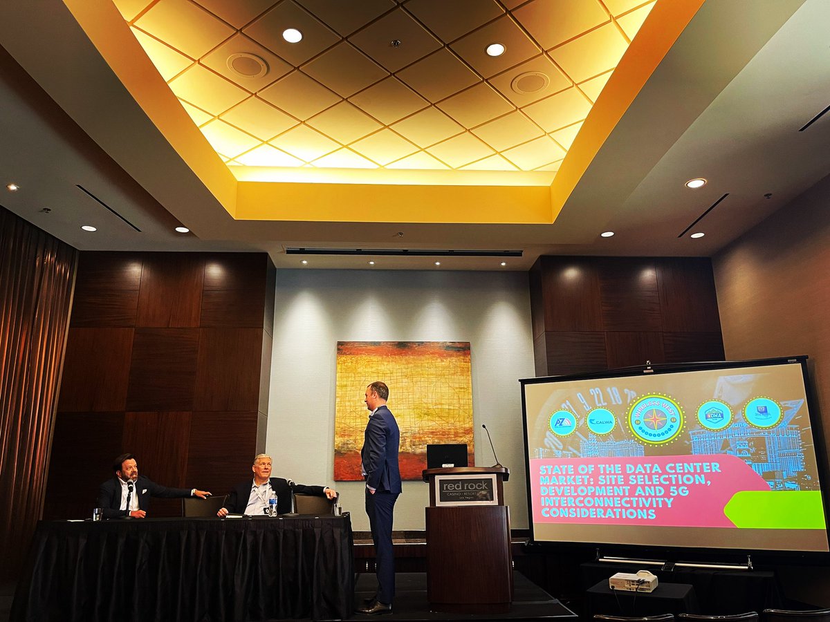 wireless_west's tweet photo. What's the same, what's different, and what's the outlook for the #datacenter market going forward? Join @ChipHalbert and industry experts for a free-flowing convo about #5G interconnectivity considerations at #WirelessWest2023! https://t.co/S0yWVrJ6Eo