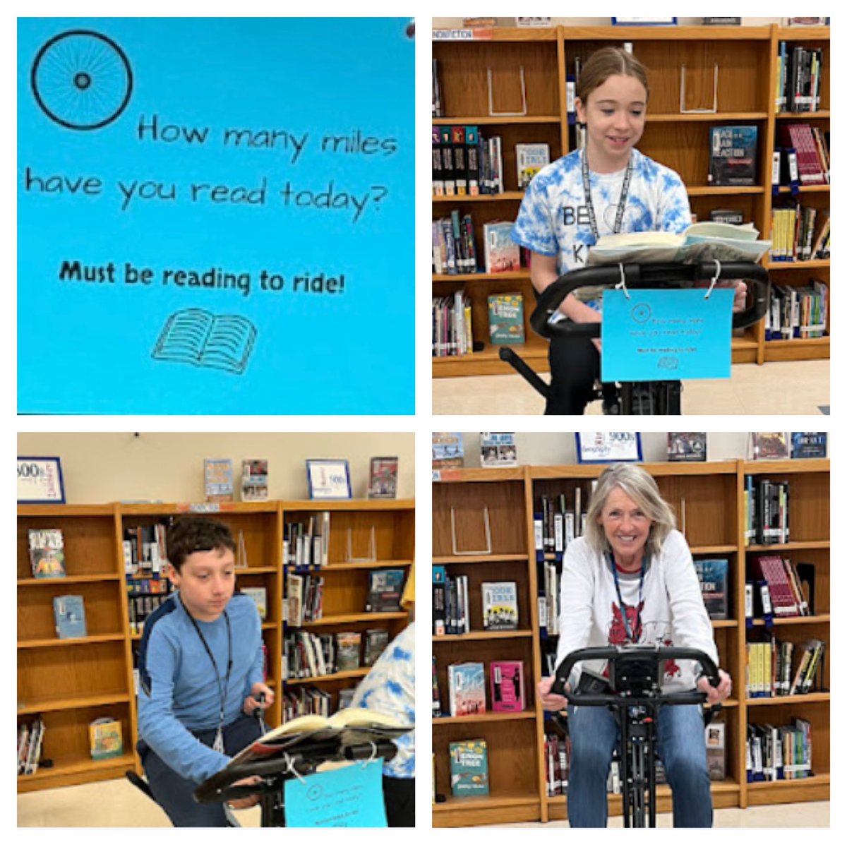 SMSRaiderNation's tweet photo. Come visit the Raider Library for a riding Workout! @SMSRaidersRead #smsraidernation #bisdshines #wearebirdvilleisd #readandride
@BMuirheid @BirdvilleISD https://t.co/U9LJrnt3KA