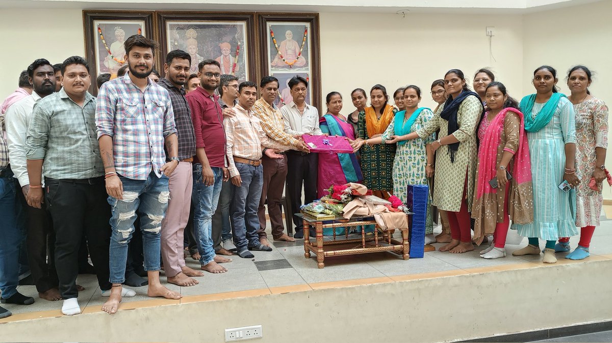 નિવૃત્તિ પછી નું જીવન સુખ, શાંતિ અને સમૃદ્ધિ મય રહે તેવી શુભેચ્છાઓ આંકડાકીય અધિકારી જગદીશભાઈ સાહેબશ્રી 🥳🎊