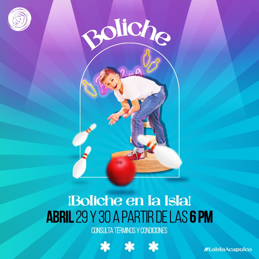 ¡Celebraremos este Día del Niño con mucha diversión en #LaIslaAcapulco!
No te pierdas el Boliche familiar. 📷
