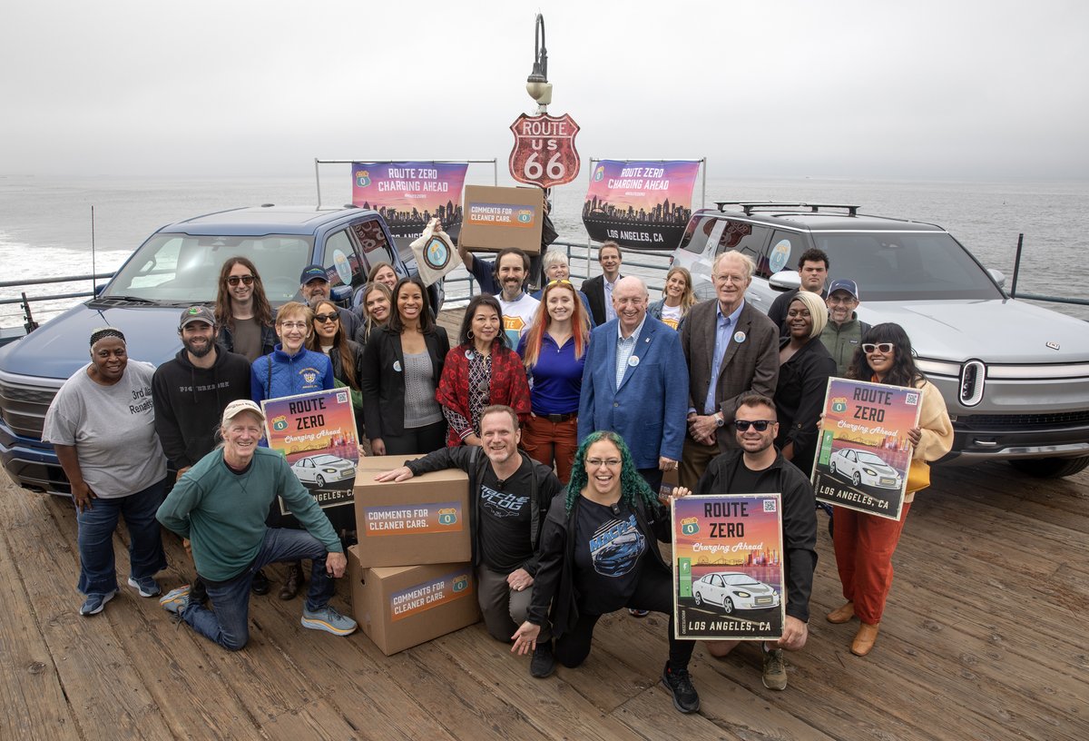 Anisha_Here's tweet photo. Amazing turnout at the #routezero LA launch!! Excited to see how the rest of the relay goes! @jessphoenix2018 - Safe travels to Flagstaff! https://t.co/IANoaOCey6