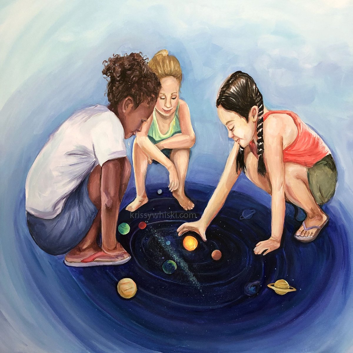 We are each a player in a cosmic game of life on a quest for knowledge and meaning. At some point, we learn the profound truth that we are all one consciousness, engaging with itself from a series of infinite perspectives. #art #originalart #conciousness #game #milkyway