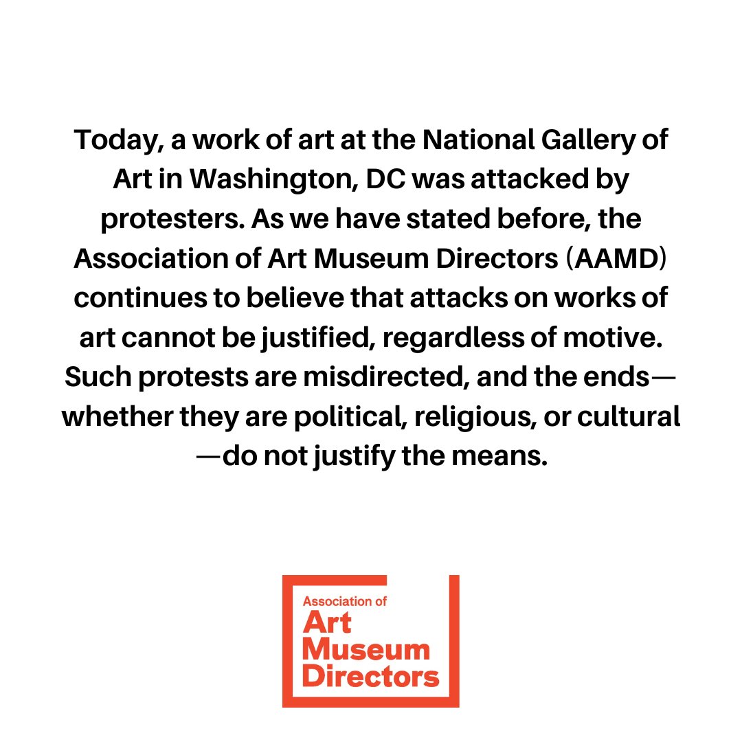 AAMD issued the following statement in response to the incident at <a href="/ngadc/">National Gallery of Art</a> today.