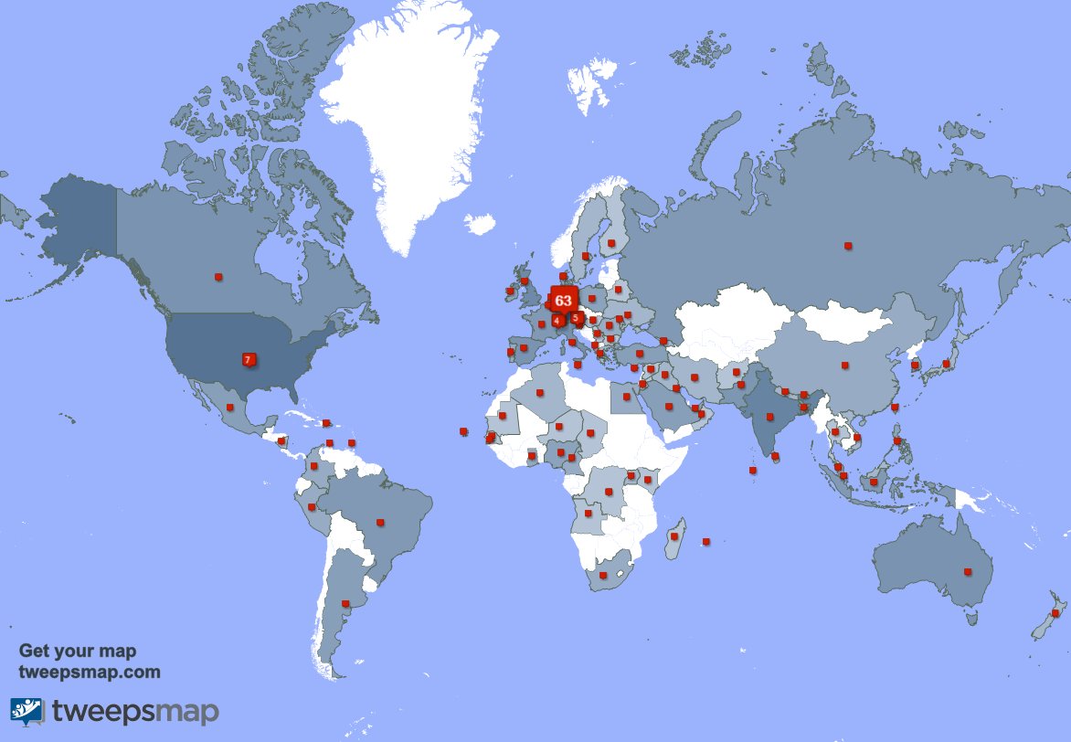 Special thank you to my 1 new followers from Germany last week. tweepsmap.com/!CultMario