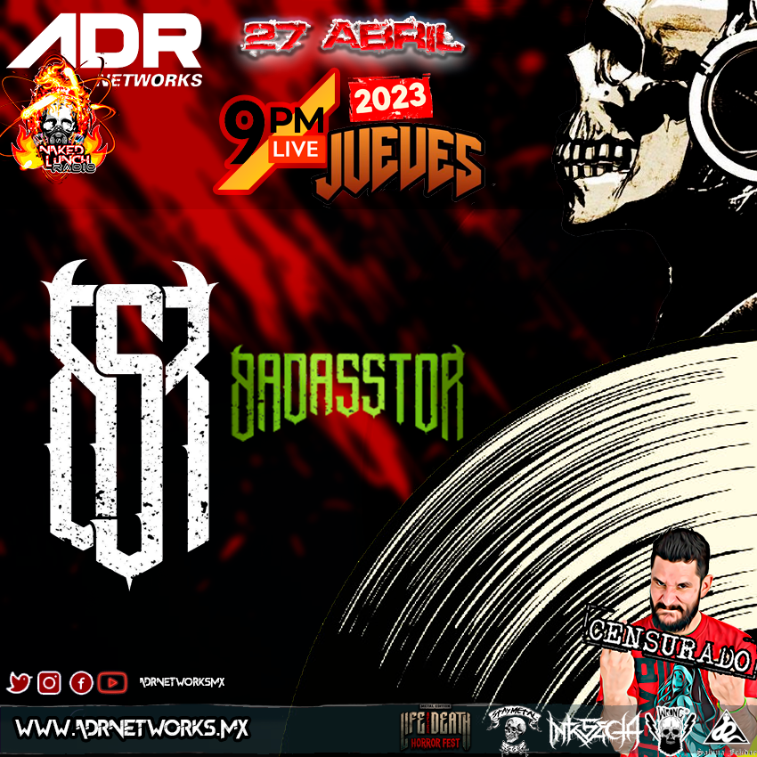 Jueves 27 de abril #9pm <a href="/adrnetworksmx/">ADR Networks</a>  #Programa52 #shin60npashang0n, vamos a comenzar con los poderosos <a href="/BadasstorMusic/">BADASSTOR</a> una banda de Groove metal originarios del estado de México, nos vienen a platicar de #DeadMind su primer EP y sus planes 2023 (9 pm) por las redes de #ADR
