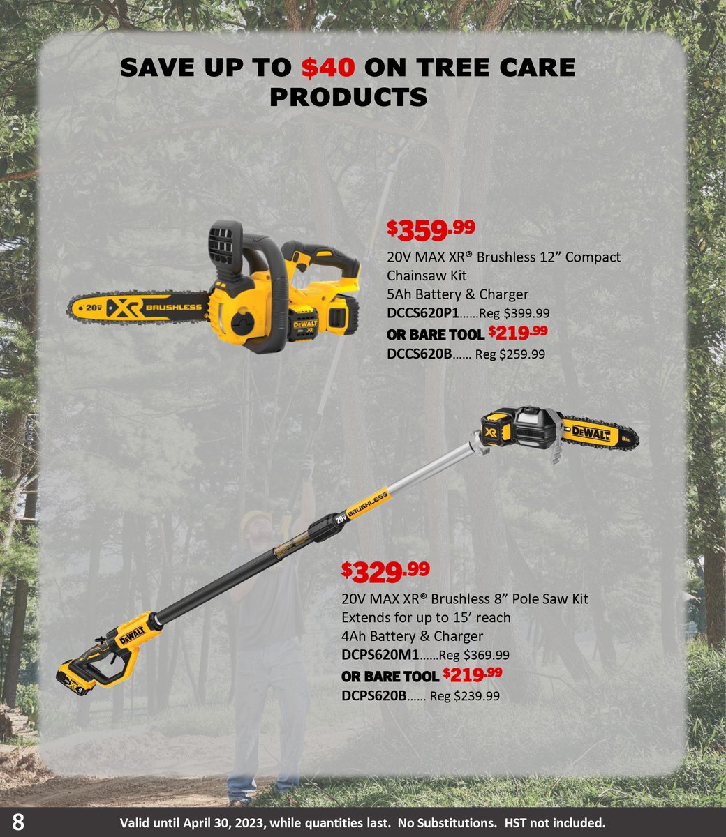 NLDistributors's tweet image. Get the job done right with DeWalt tools. Don&apos;t miss out on our April Tools Sale, and get everything you need for your next project!

View our full flyer at: nldistributors.ca

📍 6-8 Mullaly Street, St. John’s
📲 (709) 726-5300

#DeWalt #AprilTools #DIY #HomeImprovement
