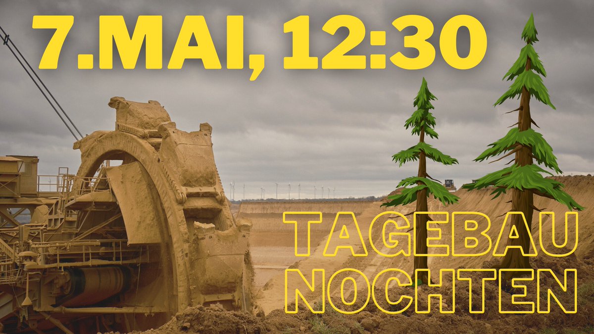 😲Der Kohlekonzern LEAG will nicht nur das sorbische Dorf #Mühlrose zerstören, sondern auch den Wald der <a href="/GrueneLiga/">Grüne Liga</a>.
✊Wir sehen uns am 7. Mai um 12.30 zur Demo am Tagebau Nochten. Treffpunkt: Bahnhof Schleife.
👉Weitere Infos unter: grueneliga.de/index.php/de/t…