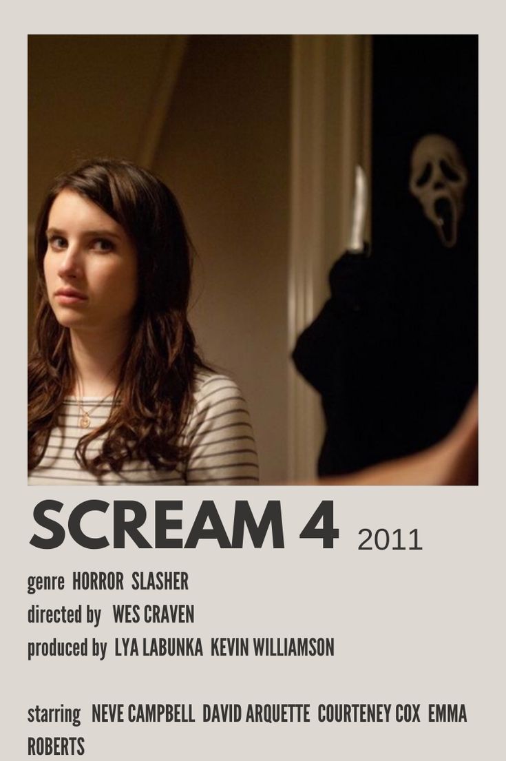 #NW: SCREAM 4🩸🔪 [ 2.0.1.1 ] 

DIRECTED BY: #wescraven 

#rewatch #scream2011 #Scream #WesCraven #2010shorror #horror #slasher #HorrorMovies #filmtwt #FilmTwitter #filmtw #mystery #HorrorCommunity #ForWes