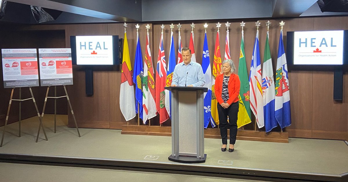 CanadaHEAL's tweet photo. Co-Chairs Hélène Sabourin and Fred Phelps recently released the results of a Health Human Resources Survey on Parliament Hill.

There is much to be done to improve workforce retention and employee well-being in healthcare. 

Click here to read more: https://t.co/HyVGvvDyBp https://t.co/v9QhSZpE3j