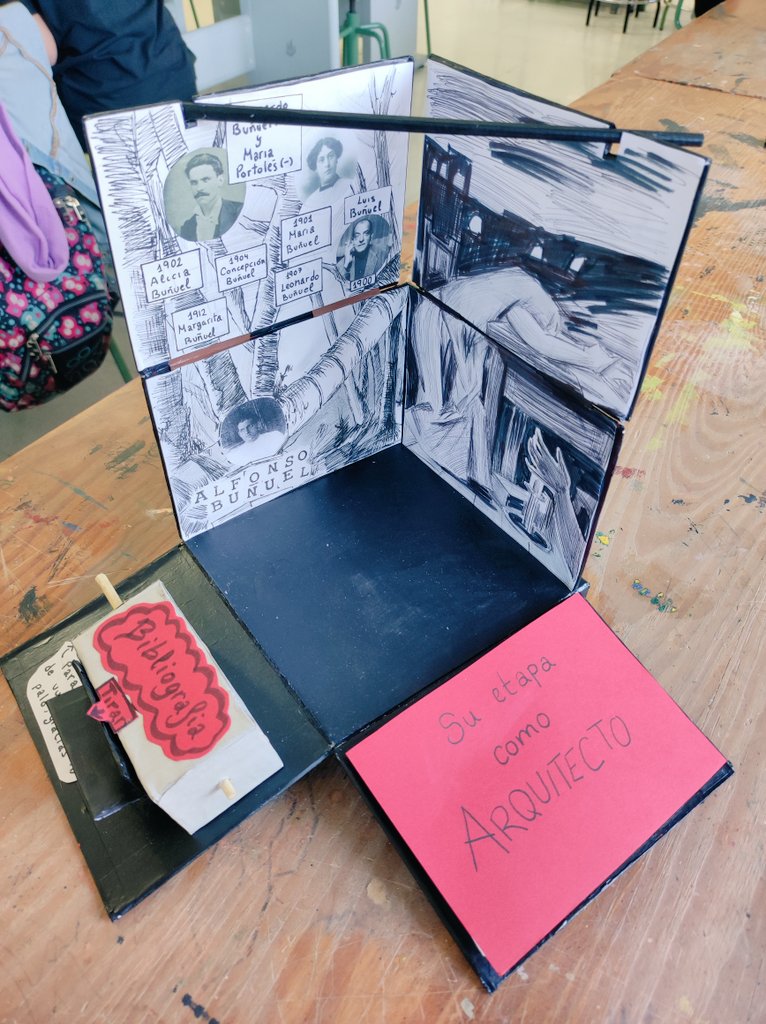 patriciartZ's tweet photo. Si @barbarami1977 dice que compartamos, pues compartimos:
1°bach/Libro de artista sobre Alfonso Buñuel, del que podemos destacar 3 palabras: collage, arquitectura y surrealismo. A raíz de la Expo Aragón y las artes @IAACCPSERRANO @MarcoMariajo #MasArte +Arte #claustrovirtual https://t.co/xTrWGNq8TP