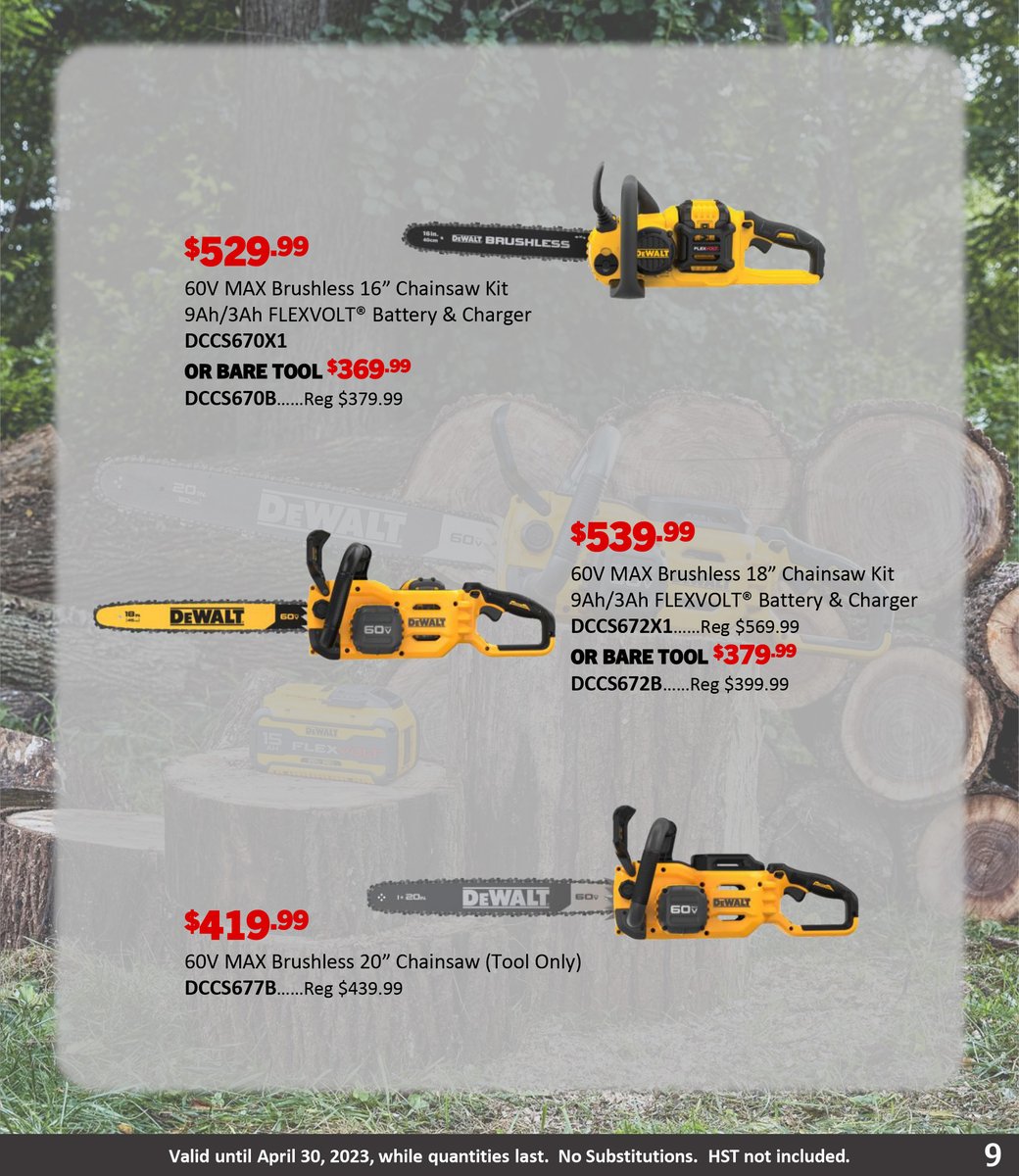 NLDistributors's tweet image. Get the job done right with DeWalt tools. Don&apos;t miss out on our April Tools Sale, and get everything you need for your next project!

View our full flyer at: nldistributors.ca

📍 6-8 Mullaly Street, St. John’s
📲 (709) 726-5300

#DeWalt #AprilTools #DIY #HomeImprovement